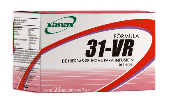 Varices 31-VR Té Activa la Circulación, Analgésica (calma el dolor y el ardor), Evita los calambres, Reduce la Inflamación