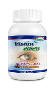 Vision 20/20, Nutriente Indispensable para Mantener la Salud  de los Ojos y una Piel Sana.